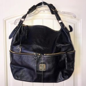 DOONEY & BOURKE Extra Large Black Leather Bag